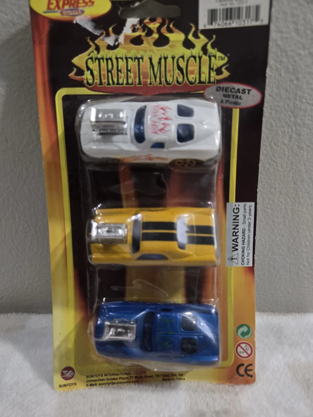 Vintage Muscle Car Pack - White, Yellow & Blue